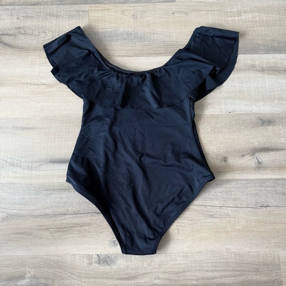 Eberjey black off-the-shoulder So Solid Margarita one-piece swimsuit - Medium - Picture 5 of 5